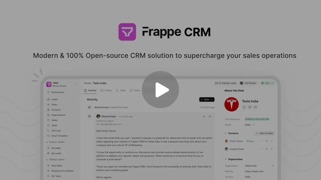 Axina CRM preview